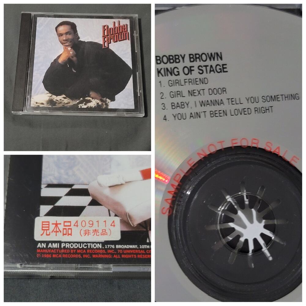 Vtg 1986 Bobby Brown KING OF STAGE Japan Sample CD